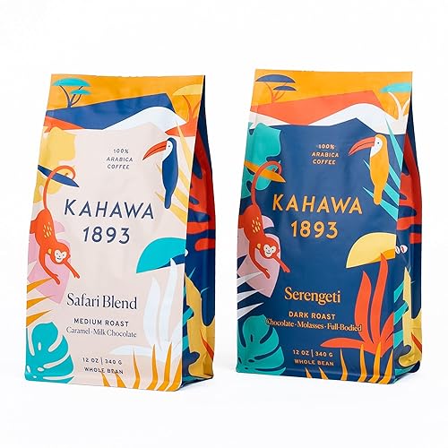 Kahawa 1893 Whole Bean Coffee Combo Pack Safari & Serengeti