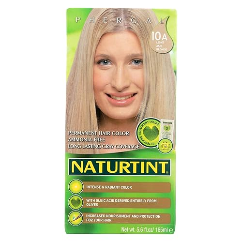 Naturtint Tinte permanente para el cabello, rubio ceniza claro 10A, 5.6 fl oz