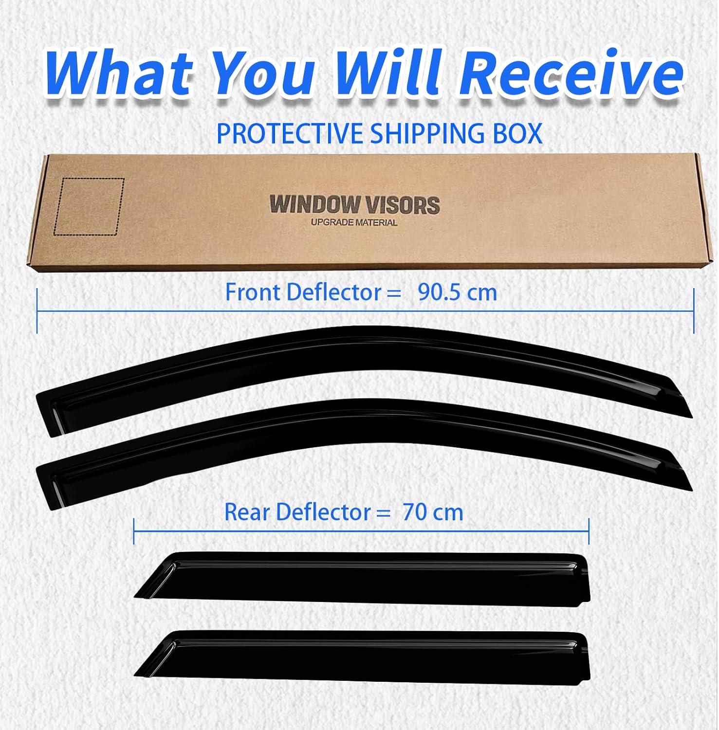 window rain guards compatible 06-12 ford fusion 06-2010 mercury milan 07-13 lincoln mkz 4pc window visors vent shade deflector