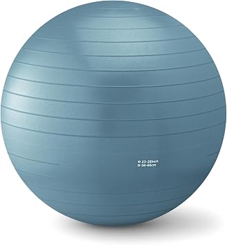 Amazon Basics Anti-Burst Exercise Ball with Pump, 23-26 Diameter