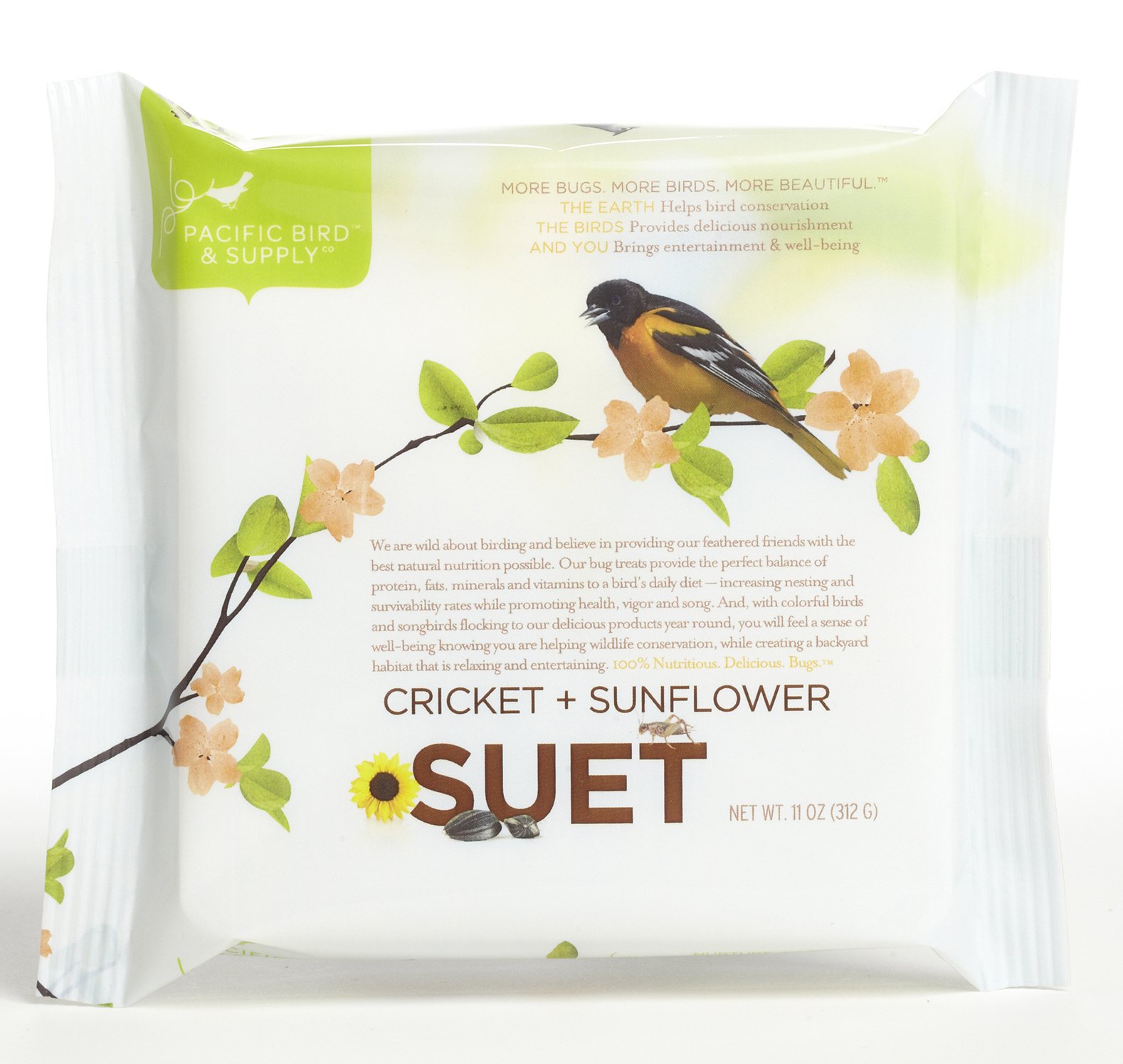 Sunflower Cricket Suet Cake, 11 Oz