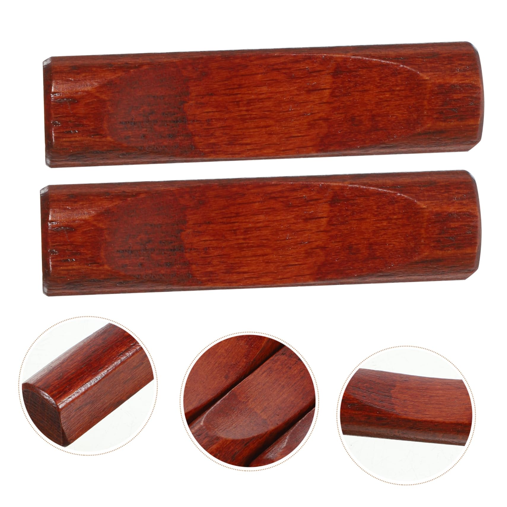 COLLBATH 4Pcs Wooden Chopstick Rest Style Holder for Chopsticks Spoon and Fork Rustic Dinnerware Stand for Elegant Dining Table Decor and Easy Cleaning