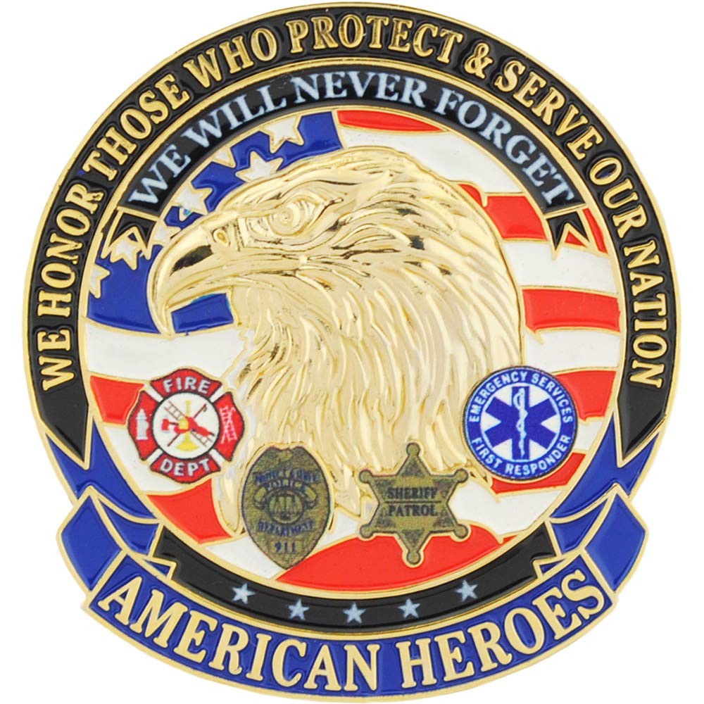 FIRE & EMS, FIRE DEPT LOGO - Original Artwork, Expertly Designed PIN