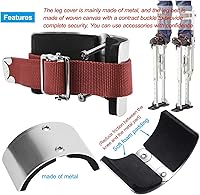 Vista 2 de Diydeg Correa de zancos para paneles de yeso, 2 piezas ajustables y cómodas para paneles de yeso para mejoras para el hogar, correas firmes