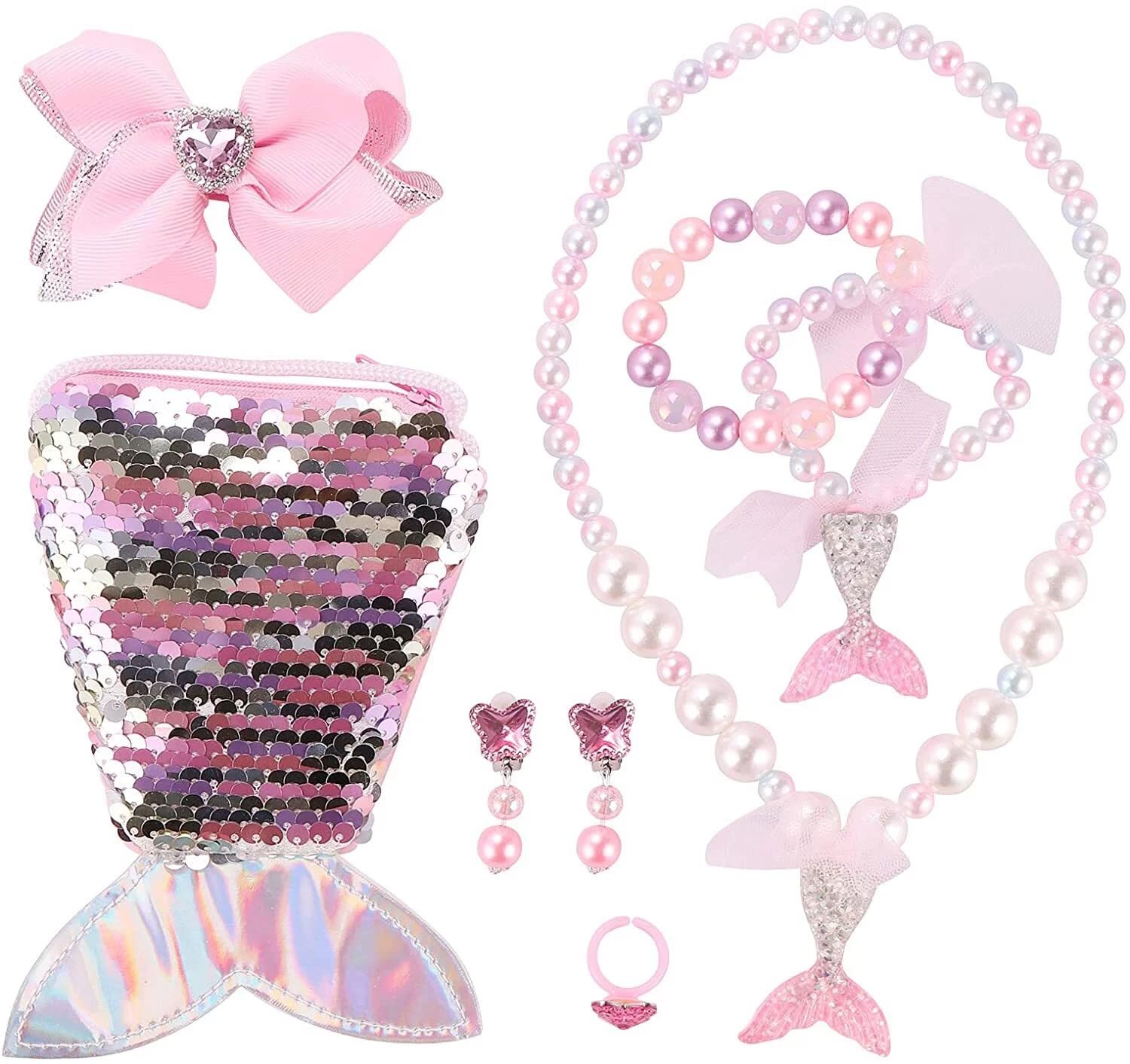 See full amazon price history chart for TASMAI MARKETING Pink Jewellery Set for Girls,Mermaid Jewellery Set with Sequins Purse, Mermaid Necklace,Birthday Gift for Girls TASMAI MARKETING Pink Jewellery Set for Girls,Mermaid Jewellery Set with Sequins Purse, Mermaid Necklace,Birthday Gift for Girls (B0CZHMCBXV) Amazon Price History, Amazon Price Tracker