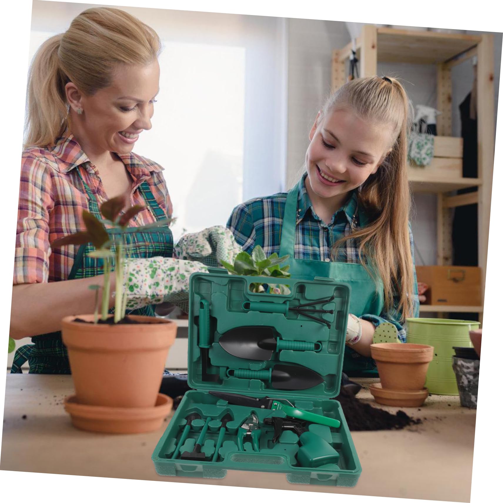 Kit de Herramientas de Jardinería 10 Piezas con Pala