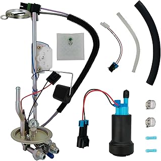 High Flow 450LPH Fuel Pump Module with AN Fittings Sending Unit Compatible with Chevy GMC C/K 1973-1991 fit for Series Trucks LS/LT Engine Swap Ready In-Tank Hanger Assembly