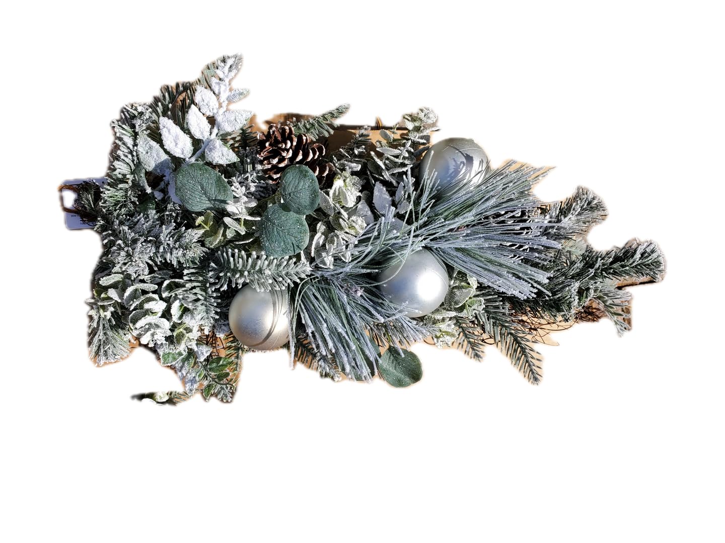 Ashland ICY Greenery with Snowflake Teardrop Christmas