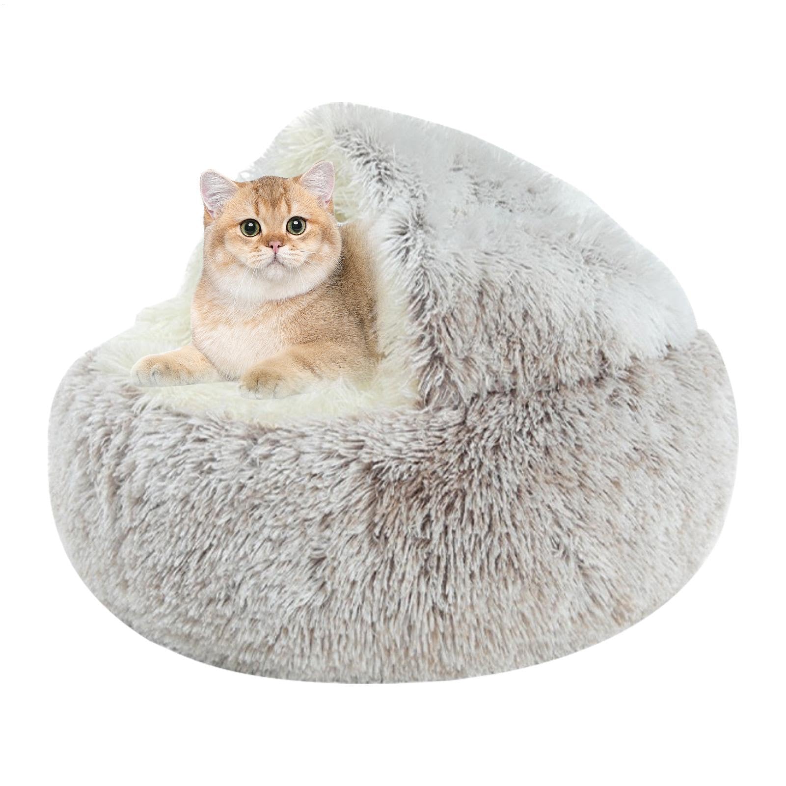 Cama para Gatos | Cama pequeña Cerrada para Mascotas | Cama cómoda y cálida para Gatitos de Invierno para Perros pequeños y Grandes, Cama para Perros pequeños y Grandes, Cama para Perros | cálida para Gatitos de Invierno para Perros pequeños y Grandes, Ca