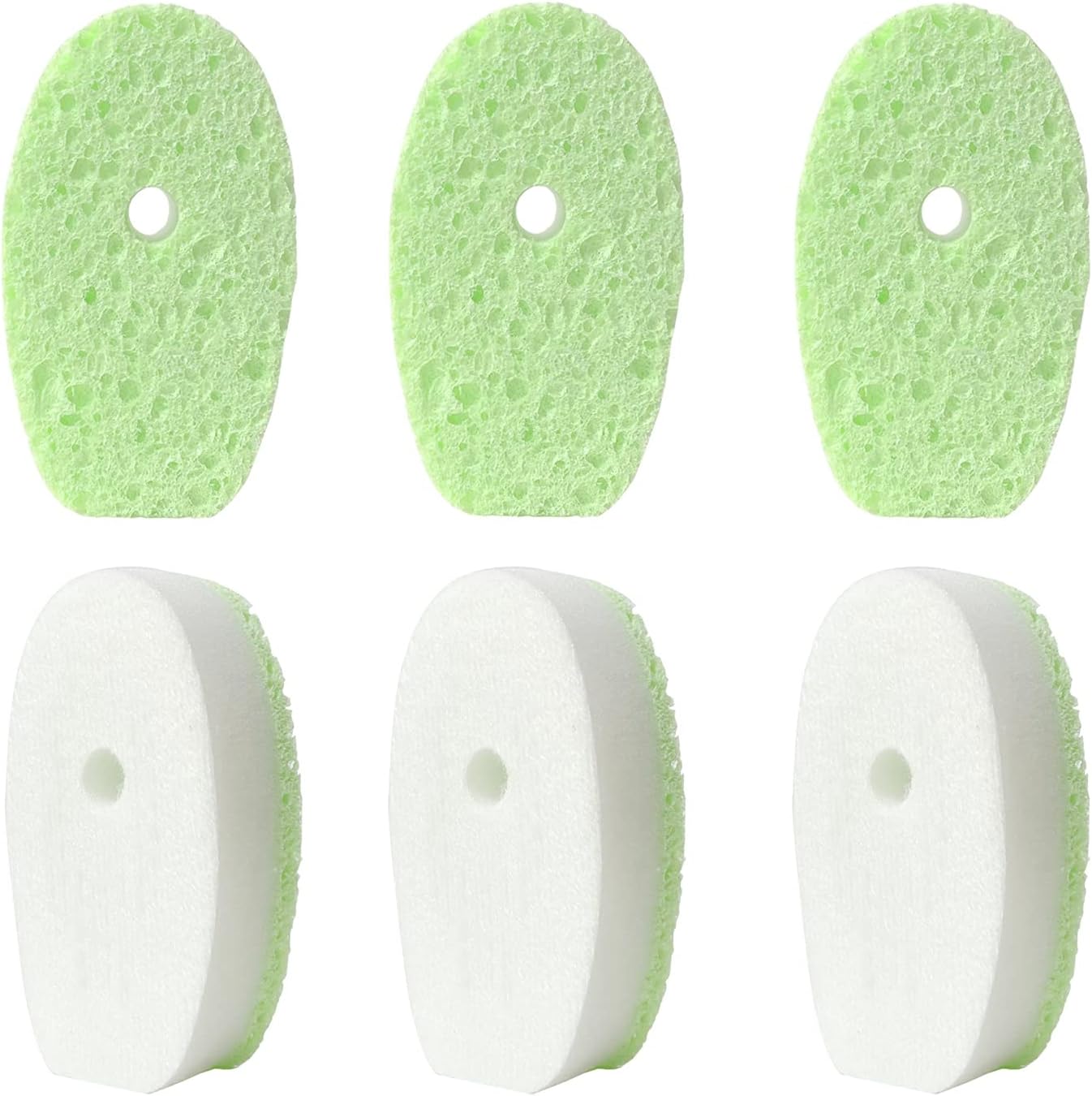 Diskary 6 Pieces Dish Wand Refills Sponge Heads,NonScratch