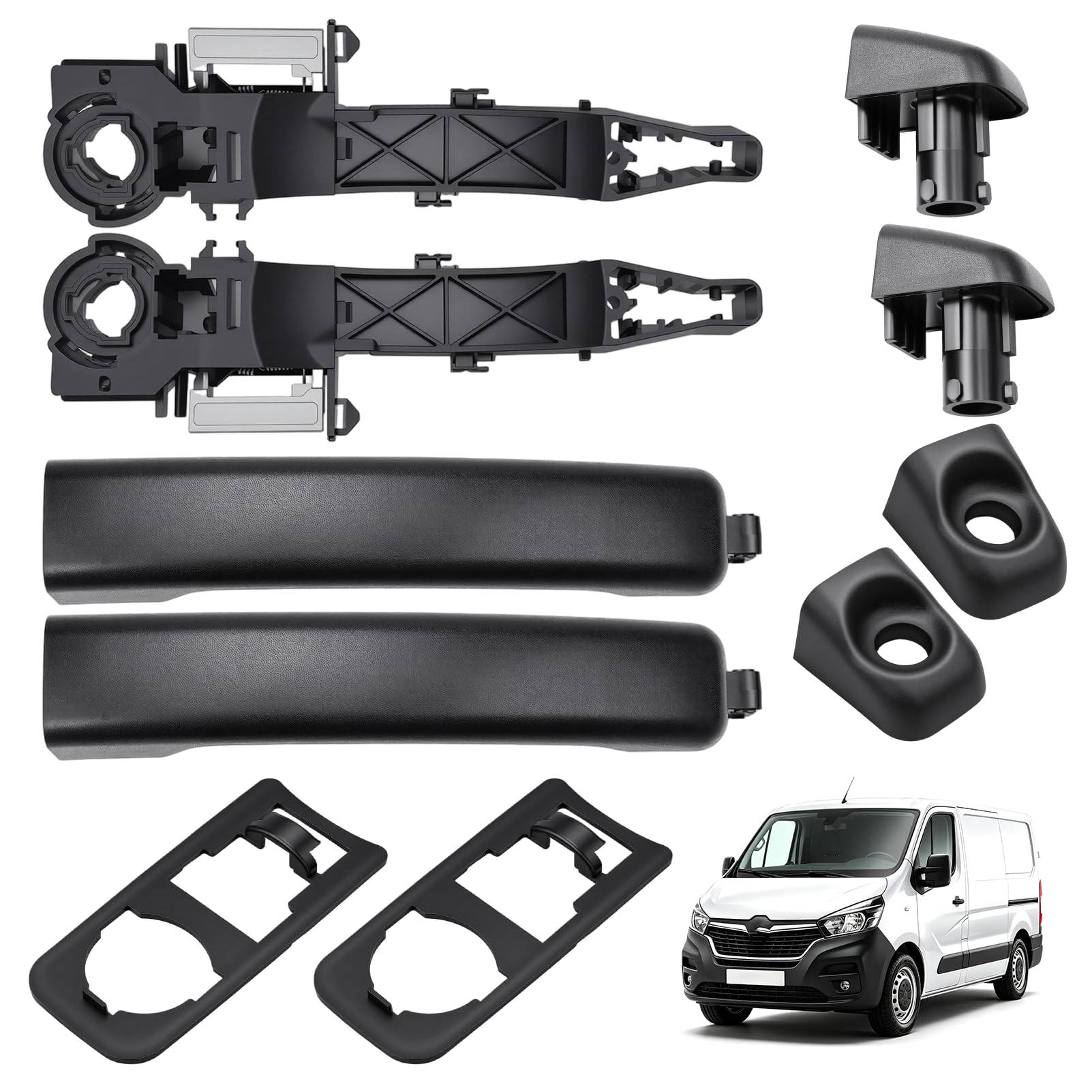 Schiebetürgriff mit Halter Träger Set links rechts für Master III Movano B NV400 Türgriff Schiebetür 806067794R 806079208R 806075963R