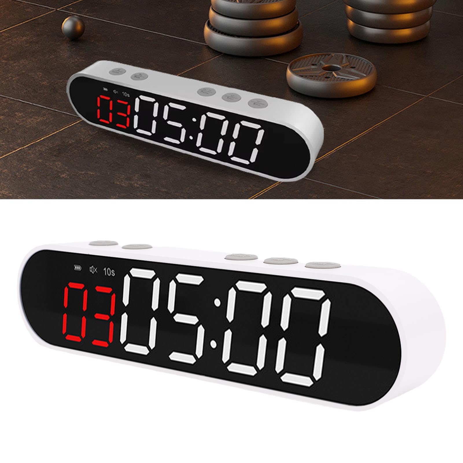 Cronometro Magnetico Portatile da Palestra, Intervallo, Timer Fitness, Ricaricabile, 1500 mAh, per Utenti di Palestre Domestiche
