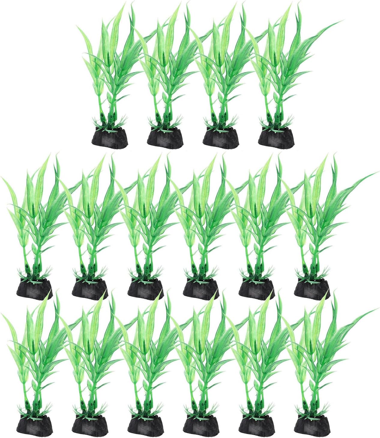 Hemoton 20pcs Aquarium Decorations Fake Aquatic Plants Plastic Simulation Aquarium Supplies Fish Tank Landscape Decor for Freshwater and Saltwater Tanks