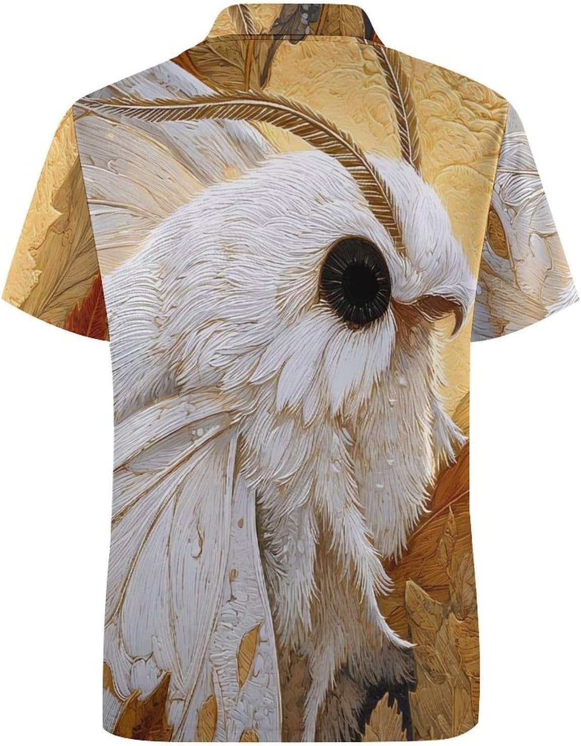 Moth Maple Leaves Golf Polo Shirts for Men Casual T Shirts 5X-Large