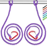 Vista 7 de OCEANBROAD Correa de remo de kayak estirable con cuerda de lanyard para SUP, kayak, botes, canoa, caña de pescar, 4-7 pies