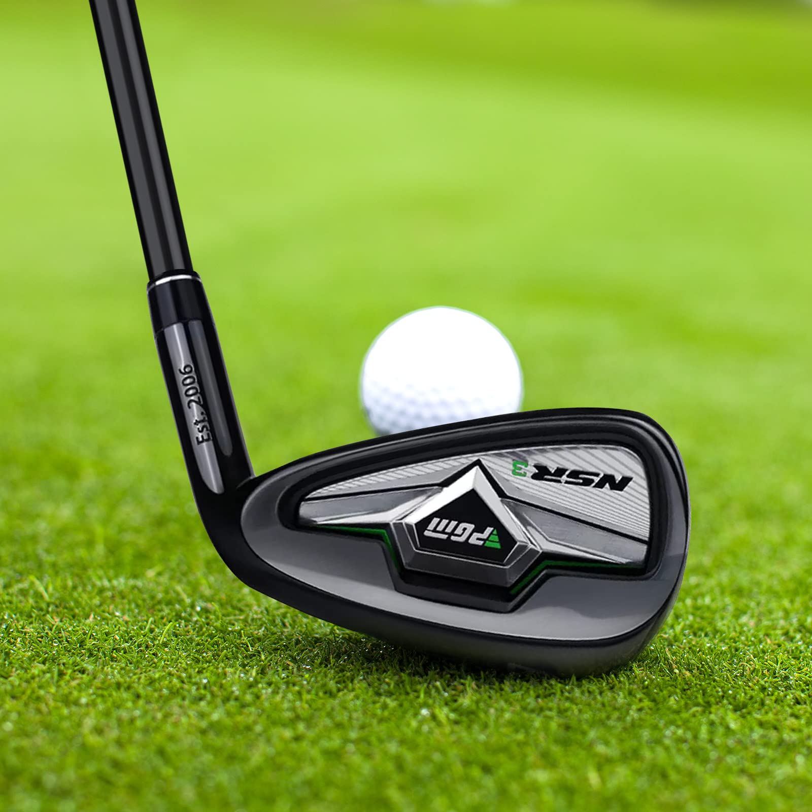 PGM Golf Clubs NSR III Golf Iron Thru Gap Wedge con aste in grafite per golfisti destrorsi - S/R Flex