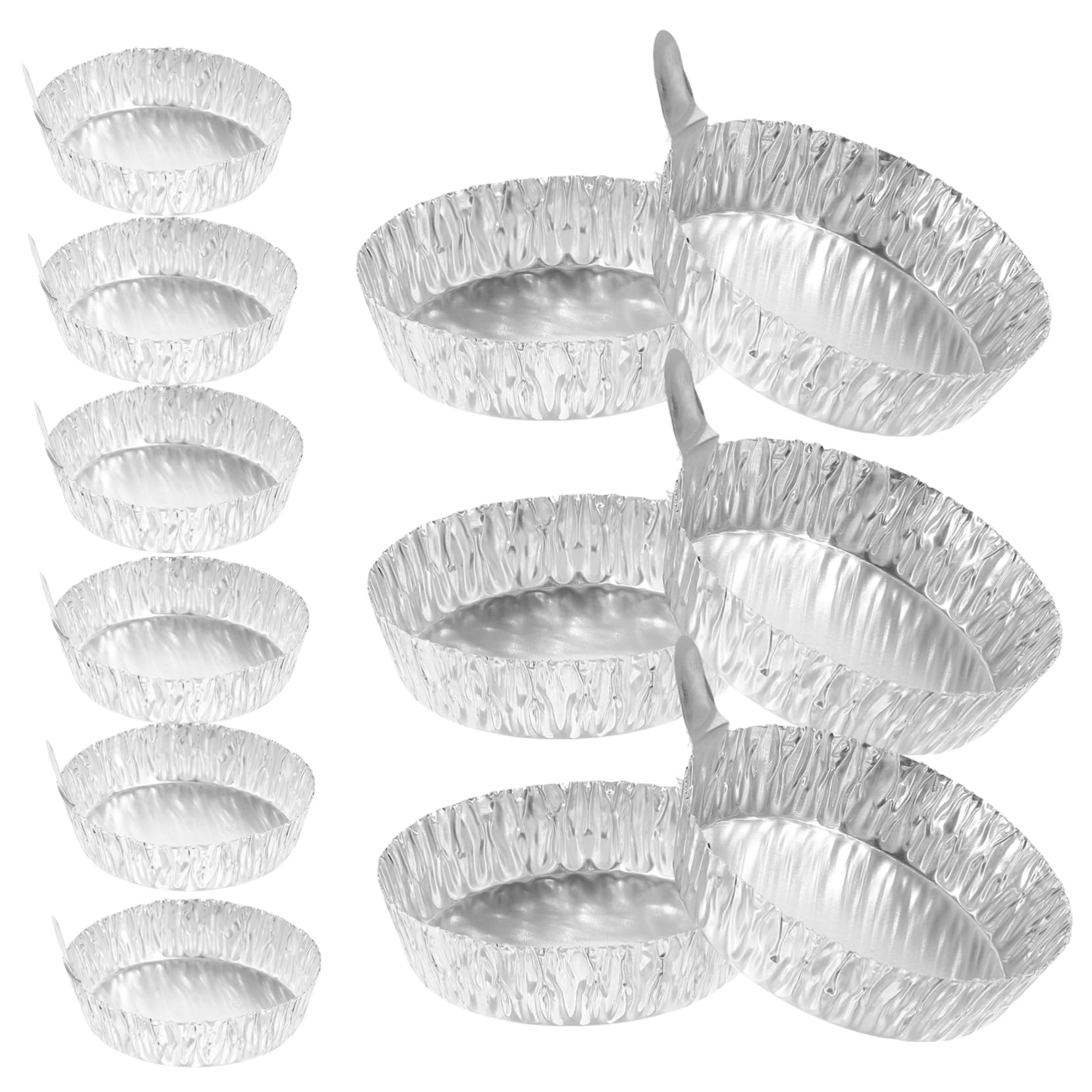 HAWILLOSCH Aluminum Pan Holder 100pcs Weighing Trays Sample Weighing Dishes Lab Equipment Stacking Storage Trays