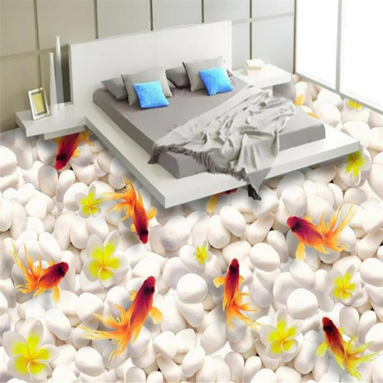 Stickers adhésifs carrelage pour masquer les murs abîmés de bain