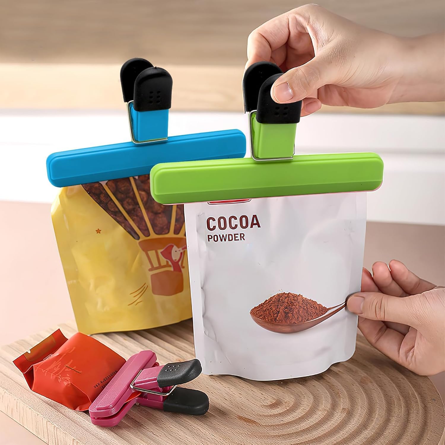 12-36 pièces Portable cuisine stockage alimentaire Snack joint scellage sac Clips scellant pince en plastique outil cuisine accessoires alimentaire sac Clips  15