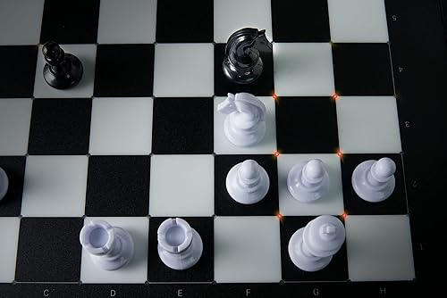 Miniatura 7 de Millennium Chess - Juego de tablero de ajedrez electrónico - Juega en línea - habilitado con USB y Bluetooth - Movimientos de detección automática -