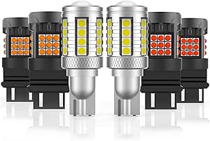 LED Tail Light Combo Kits Replace for Toyota Tacoma 2001-2012 2013 2014 2015 Back Up Light + Rear Turn Signal Light + Brake Light Bulb, Anti Hyper Flash With Turbo Fan, Pack of 6