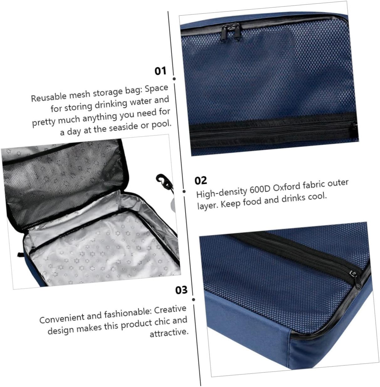 Rolling Cooler Bag Multifunctional Cooler Organizer Beach Travel Picnic Hiking