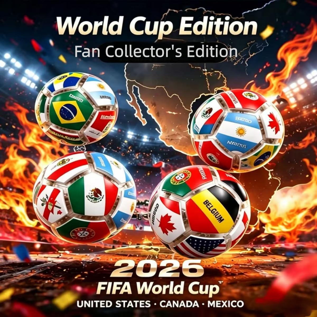 Portachiavi della Coppa del Mondo 2026, souvenir della Coppa del Mondo | Portachiavi a forma di bandiera nazionale, per alleviare lo stress, idea regalo per ufficio e adulti, ciondolo per zaino