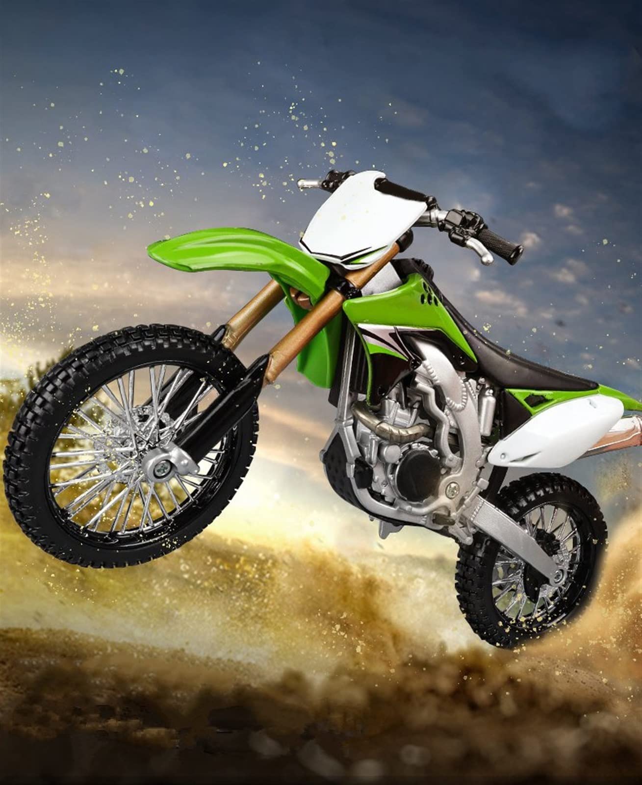 SEYXF Motorbike Toy Motorcycle Toys Collection 1/12 for Kawasaki KX450F Alloy Model Metal Gift