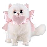 Bearington Cat Stuffed Animal - Ralistic Cat Plush Lifelike White Kitten Toys for Girls - Pretty Kitty 10