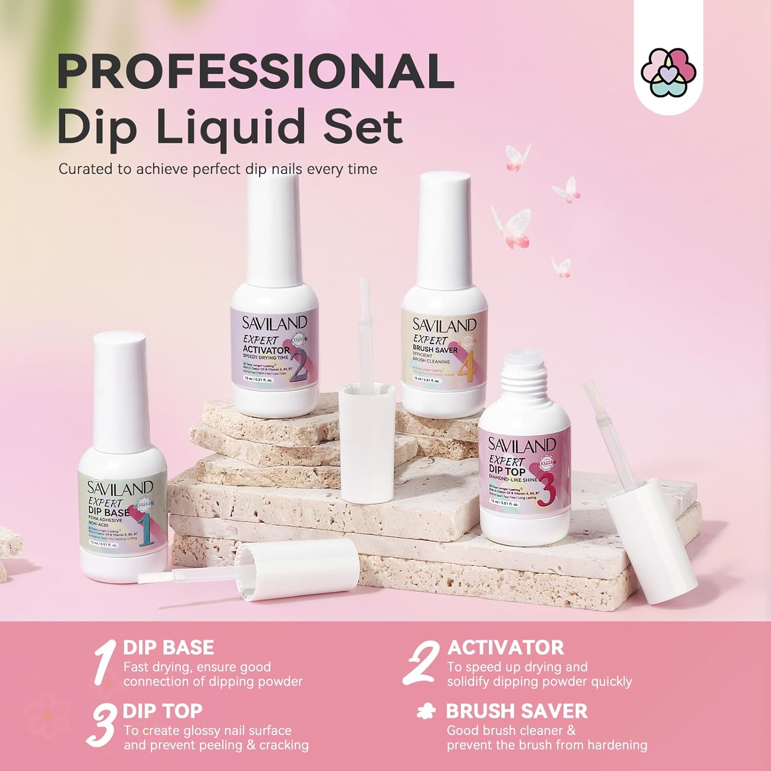 SAVILAND Dip Powder Nail Kit with Drill - 20 Colors Summer Neon Dip Nails Powder Starter Kit with Everything Dip Liquid Dipping System Base Top Coat Activator Manicure Art Salon DIY Christmas Gift