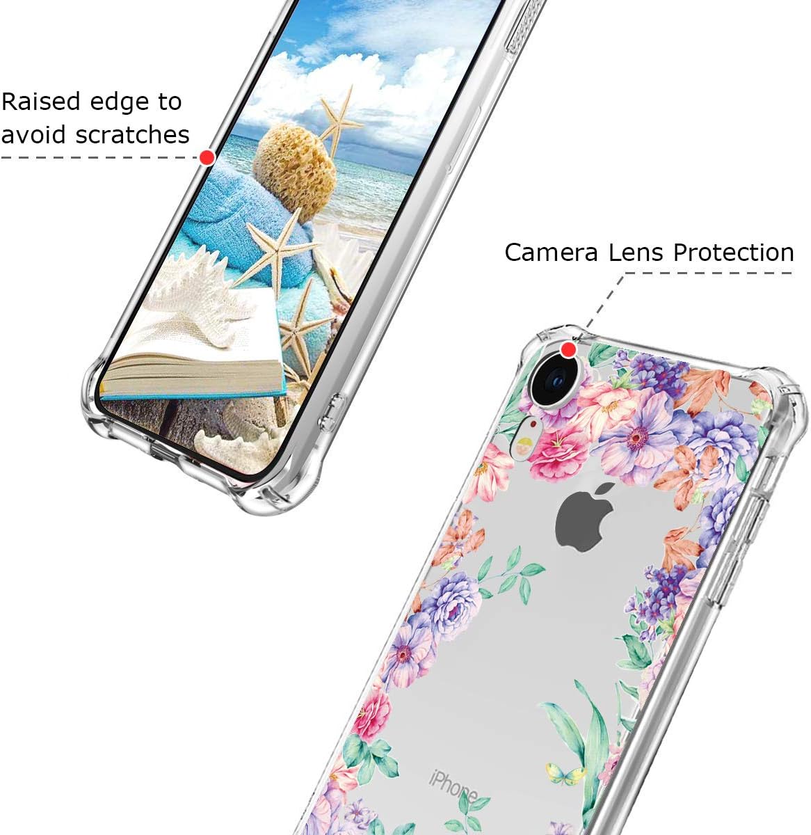 hepix Compatible with iPhone 12 Pro Clear Case iPhone 12 Case, Protective Slim Flexible TPU Cover with Bumpers Anti-Scratch for iPhone 12 Pro/12 6.1’’ 2020