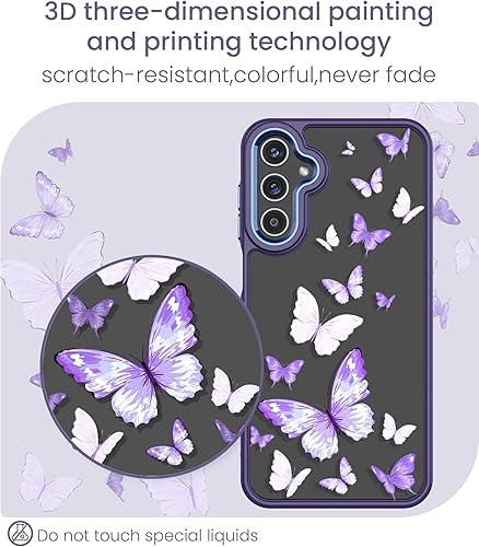 Miniatura 5 de Funda para Samsung A15 5G con protector de pantalla de vidrio templado, Galaxy A15 5G protección de grado militar TPU suave y policarbonato duro,