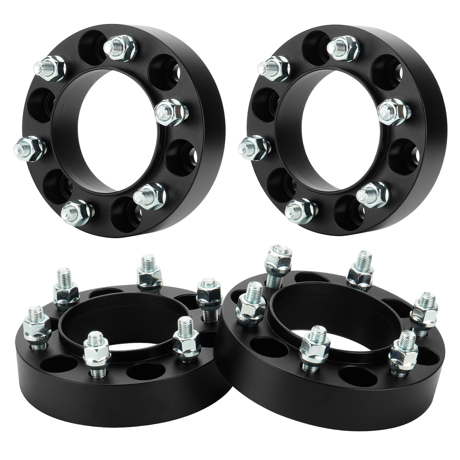Photo 1 of Youxmoto 6x5.5 1.25'' Hubcentric Wheel Spacers Fit for 4Runner FJ Cruiser Tacoma, 6x139.7mm Wheel Adapters 106mm Bore with M12x1.5 Studs Fit for Lexus GX460 2010-2022, GX470 2003-2009, 4 PCS