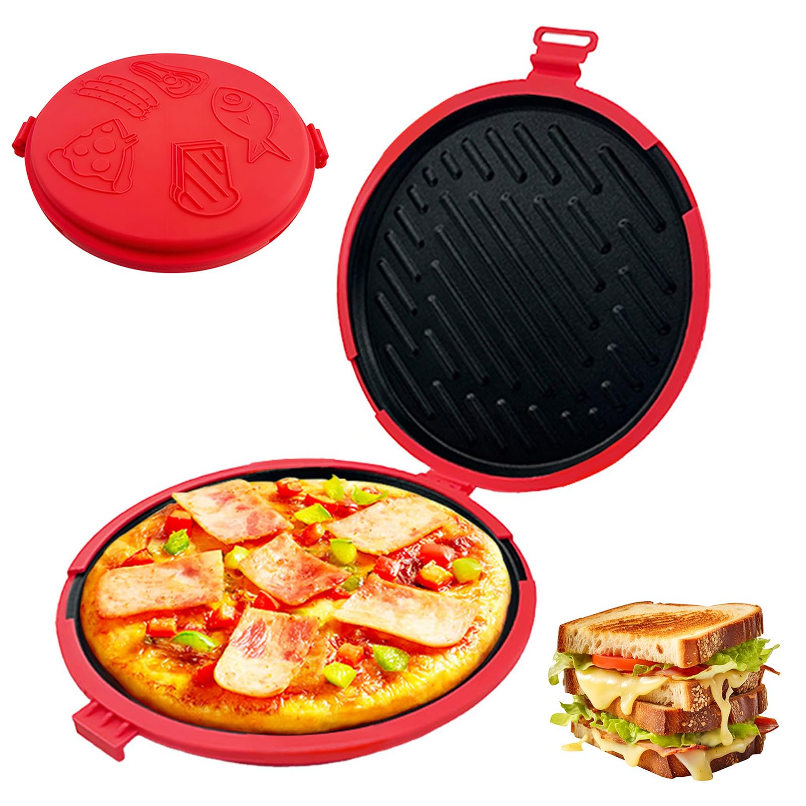 Microwave Toastie Maker - 10inch Micro Toastie Sandwich Maker