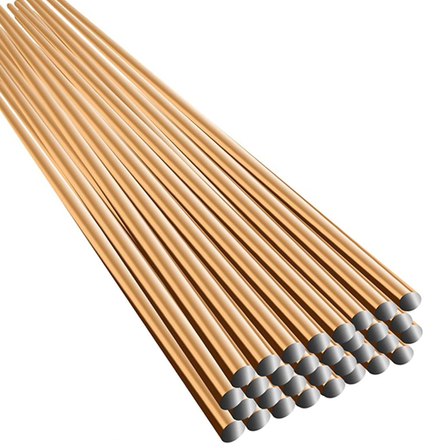10pcs Carbon Steel Welding Wire, Ordinary Carbon Steel Straight Wire, Brass Welding Rod, Carbon Steel TIG Welding Rod. (Color : 50CMX2MM-3SET)