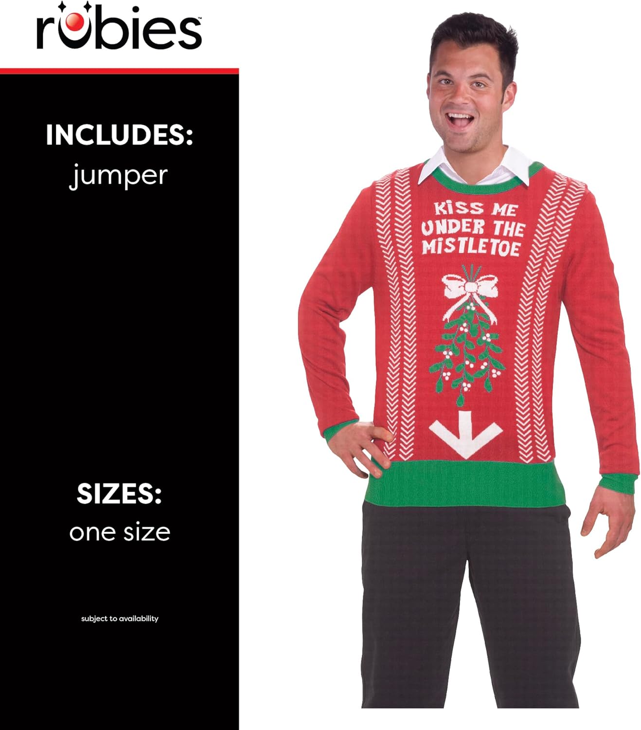 Forum Novelties Men's Under Mistletoe Novelty Christmas Sweater