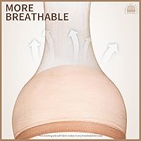 Vista 6 de Teenitor 20 gorras de peluca HD, gorras de peluca para mujer con encaje frontal, gorra de media, gorra de peluca transparente, gorras de peluca