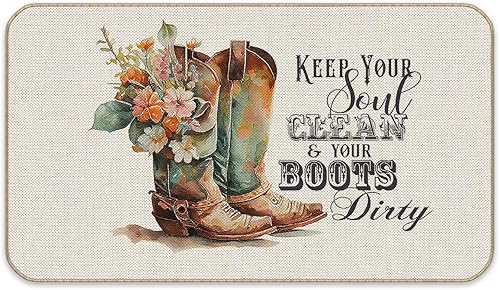 Tapete retro para puerta con diseño de vaquero occidental para el hogar, baño, cocina, exterior, interior, entrada, puerta delantera, regalo de