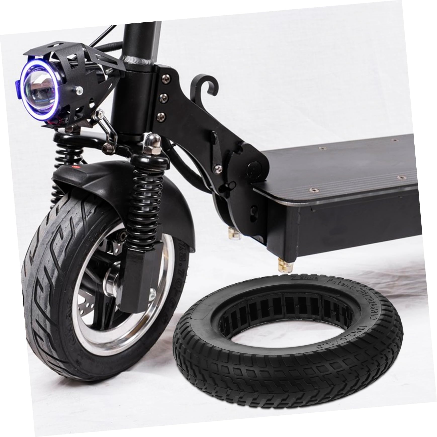 Alipis Vollgummireifen Mit Wabenprofil Für Elektroroller Lenkrollen Bike-reifen Stoßdämpfend Pannensicher Und Langlebig Ersatzräder Für Roller