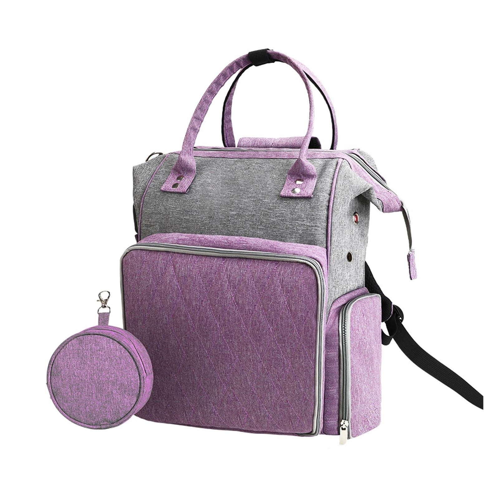 Handarbeitstasche Großer Häkel-Aufbewahrungsrucksack-Organizer, tragbare Stricktaschen und Tragetaschen, Organizer, Garn-Aufbewahrungsrucksack for Stricken als Geschenk(Gray Color)