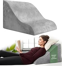 Well B4 Cuscino da Lettura per Letto e Divano ergonomico - Comodo Cuscino Schienale Letto per la Schiena - Utilizzabile Come Cuscino Antireflusso Adulti, Cuscino a Cuneo per Letto