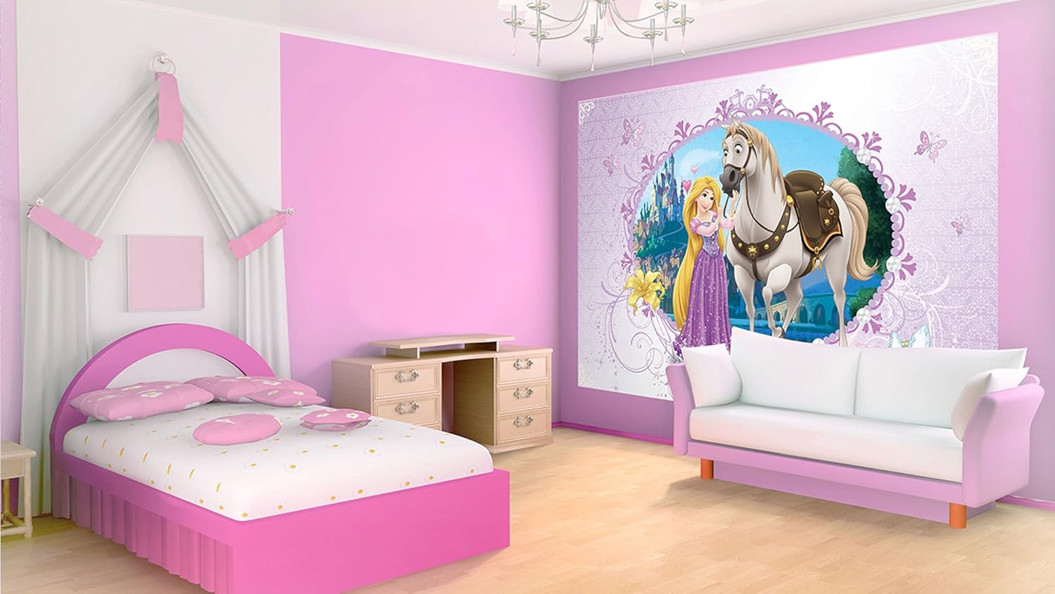 Amazon Disneyラプンツェル壁紙壁画 Xx Large 312 Cmx219 Cm Wxh 535vexxl 壁装用具