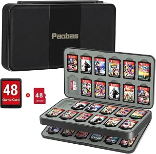 KOOINGYUE 48 Slot Game Card Case for Nintendo Switch Game Cards and Mirco SD Memory Cards, Portable Switch Lite/OLED Game Memory Card Storage Holder