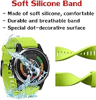 Vista 3 de ANCOOL - Correa para Garmin Fenix 5S, de ajuste fácil, de silicona suave de 20 mm de ancho, correa de reloj para Fenix 5S