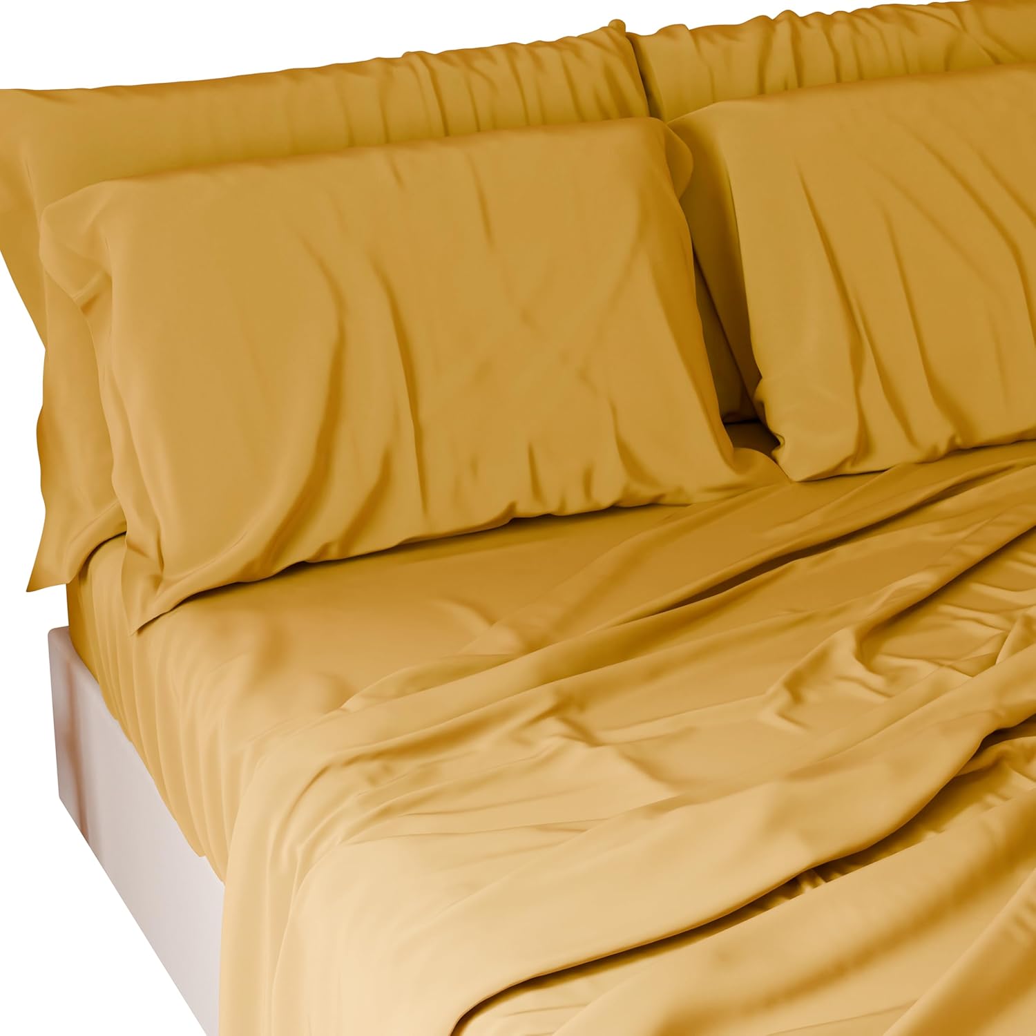 Set Biancheria Da Letto Matrimoniale, Morbuy Set Copripiumino In Microfibra De 4 Pezzi Con Lenzuola Piane E 2 Federe (150x200cm/1.5M,Rosa Fragola - Foto 6