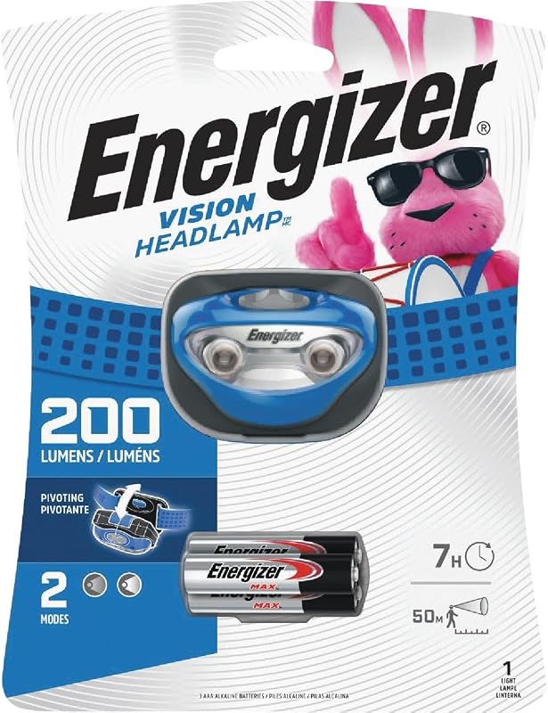 Linterna frontal LED Energizer, superbrillante, compacta, deportiva, perfecta para correr, pilas incluidas