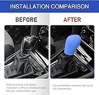 Vista 4 de 1 funda universal para pomo de palanca de cambios de automóvil, cómodo cambio universal, antideslizante, protector de palanca de cambios