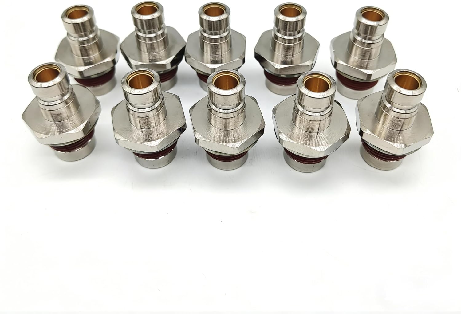 Coolant Drain Valve M22 x 1.5 Radiator Drain Plug Brass Quick Connect Cooling System Drain Valve Kit Replace 924-5004 1676622 with Hose Compatibility 9996049 10PCS Radiator Petcock Valve Set