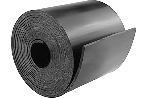 Ultra-Resilient Neoprene Rubber Sheet for Versatile DIY Applications (4" x 1/8" x 10')