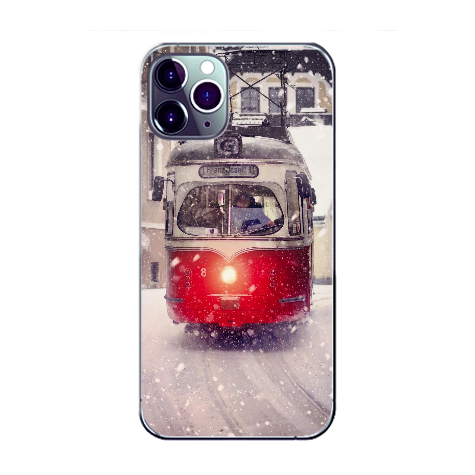 Coque iPhone 11 Pro König Design en TPU transparent avec protection des bords